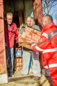 Bosnien-Banja-Luka Verteilung. Bildnachweis: Nicole Endres / Johanniter