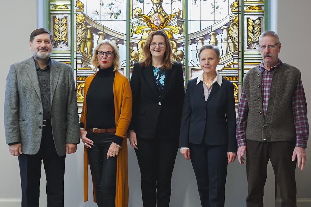 Von links: Janush Duda, Marina Hein, Sylvie Thormann (Kurdirektorin und Geschäftsführerin der Bayer. Staatsbad Bad Kissingen GmbH), Regina Schiebelbein & Ernst Kuklinski