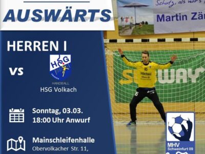 Auswärtsspiel bei der HSG Volkach, Foto: MHV
