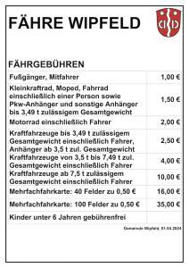 Preise Fähre Wipfeld, Foto: Gemeinde Wipfeld