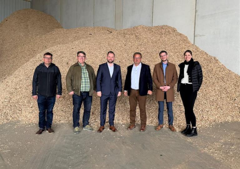 Biomasse-Kraftwerk des ConneKT-Technologieparks für die Kitzinger Wärmeversorgung