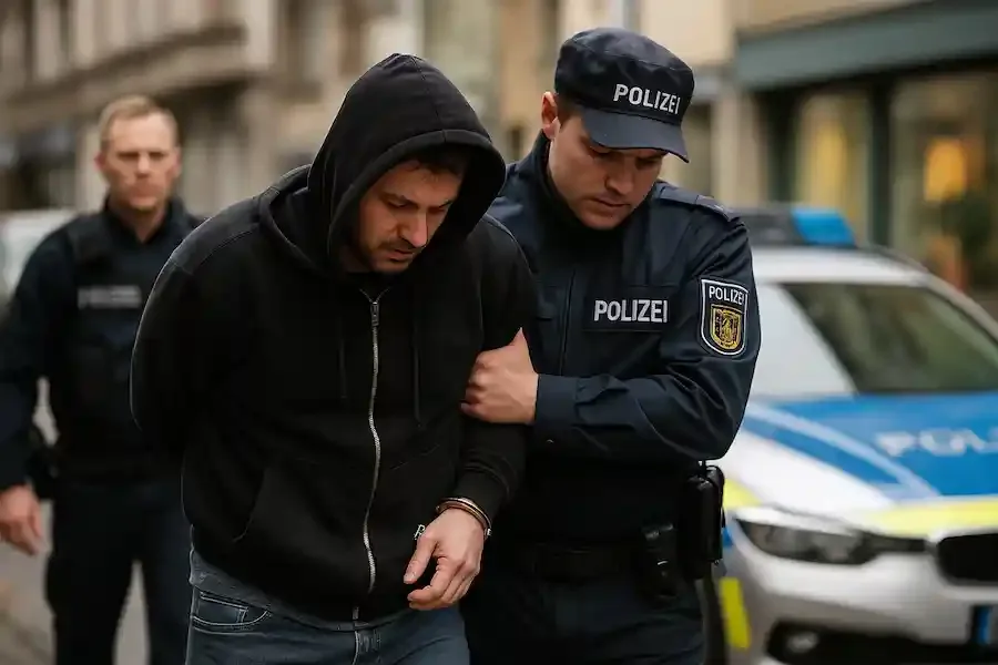Polizei nimmt 37-jährigen Tatverdächtigen in Bad Kissingen nach Messerbedrohung fest.