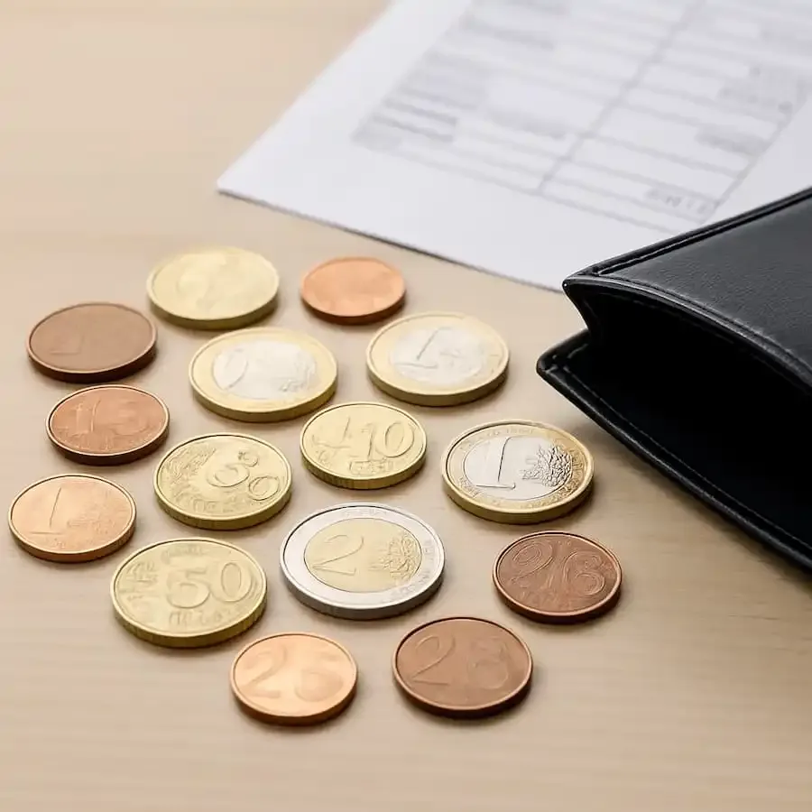 Euro-Münzen und Geldbörse als Symbol für steigende Steuerbelastung in Schweinfurt ab 2026