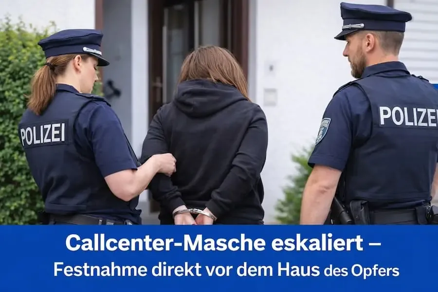Polizei nimmt Tatverdächtige nach Callcenterbetrug in Euerbach fest – Festnahme direkt vor Wohnhaus des Opfers