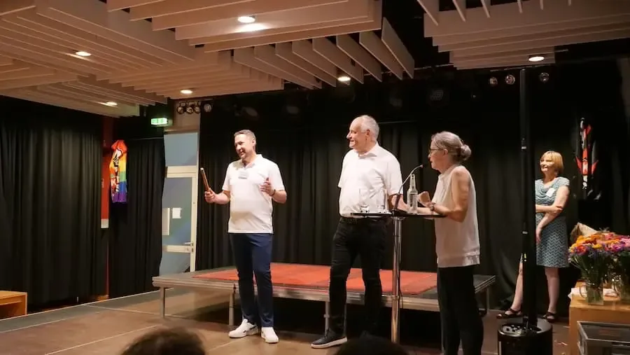 Rita Weber übergibt die Leitung der Offenen Hilfen der Lebenshilfe Schweinfurt an Stefan Heidempergher.