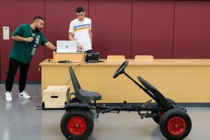 Mit elektrischem Antrieb ab in den Hörsaal (Foto: THWS/Eva Kaupp)
