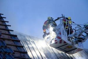 Scheunenbrand in Kaisten , Foto: Tim Mützel