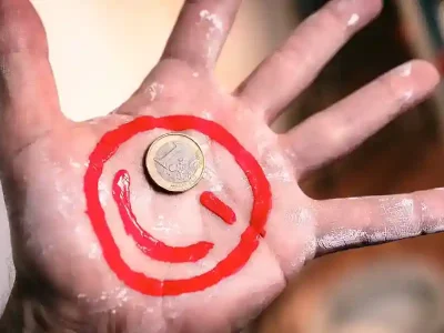 Der „Euro-Smiley“: Maler in Schweinfurt verdienen mehr Geld. Foto: IG BAU, Florian Göricke