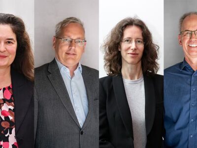 Von links: die neuen Ombudspersonen Prof. Dr. Silke Neuderth und Prof. Dr. Kai Diethelm sowie die Stellvertretenden Prof. Dr. Stefanie Retka und Prof. Dr. Thomas Wosch (Fotos 1,2,4: THWS/Tobias Hestner, Foto 3: THWS/Eva Kaupp)