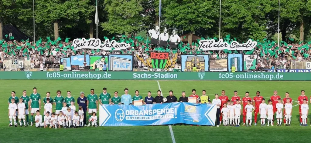 Schweinfurt als Herzstück der Aktion: Rekordspiel des FC 05 wird zum Symbol für Organspende und Zusammenhalt