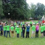 Abwechslungsreiche Outdoorspiele sorgten bei der Gruppe für gute Stimmung. / Foto: Martin Kremer