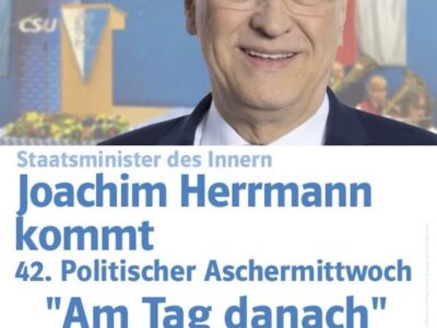 Politischer Aschermittwoch "Am Tag danach" in Oberwerrn mit Innenminister Herrmann MdL