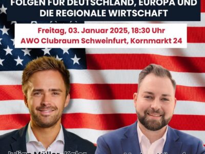 Julian Müller-Kaler, ein gebürtiger Sommeracher, arbeitet am renommierten Stimson Center in Washington D.C.(l.)