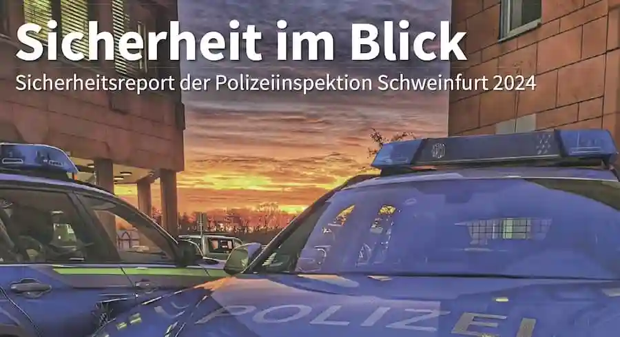 Sicherheitsbilanz der Polizeiinspektion Schweinfurt für das Jahr 2024