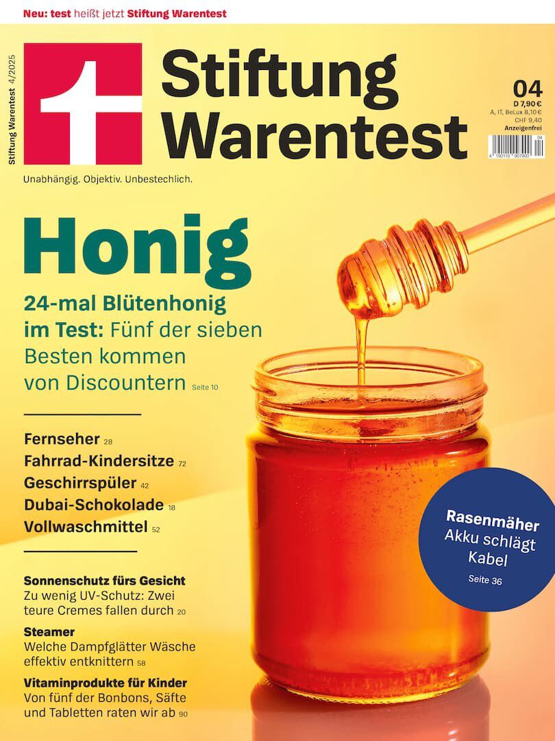 Honigtest, Quelle „Stiftung Warentest“