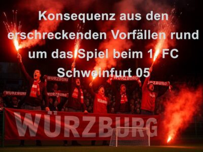 Heimspiele der Würzburger Kickers unter Ausschluss der Öffentlichkeit